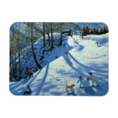 Große Schneeballeuchte Magnet (Horizontal)