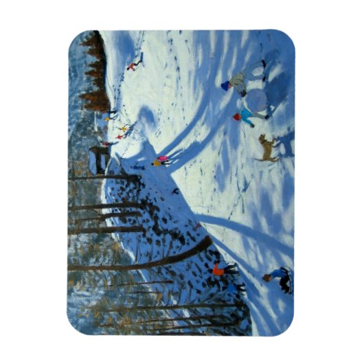 Große Schneeballeuchte Magnet (Vertikal)