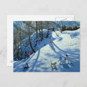 Große Schneeballeuchte Postkarte (Vorne/Hinten)