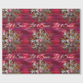 Große Schneeflocke über Paris 2 spezialisiert Geschenkpapier (Flach)