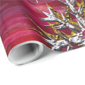 Große Schneeflocke über Paris 2 spezialisiert Geschenkpapier (Rolleneckpunkt)