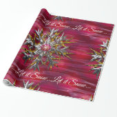 Große Schneeflocke über Paris spezialisierte Geschenkpapier (Ungerollt)