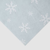 Große Schneeflocken auf Icy Blue Seidenpapier (Ausschnitt)