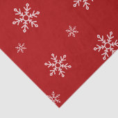 Große Schneeflocken in Weihnachten Rot Seidenpapier (Ausschnitt)