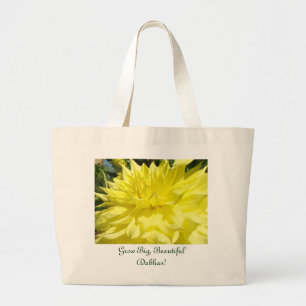 Große schöne Dahlias Tote Taschen florale wachsen