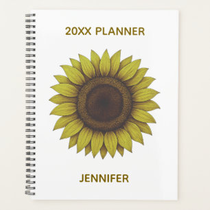 Große schöne erdige Sonnenblume Unisex Planer