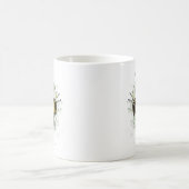 Große schöne Hummel, digitale Zeichnung Kaffeetasse (Mittel)