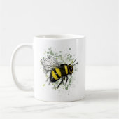 Große schöne Hummel, digitale Zeichnung Kaffeetasse (Links)