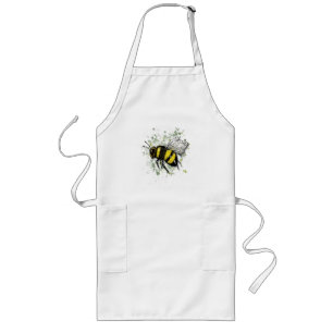 Große schöne Hummel, digitale Zeichnung Lange Schürze