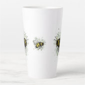 Große schöne Hummel, digitale Zeichnung Milchtasse (Vorderseite)