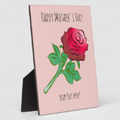 Große schöne rote Rose Fotoplatte (Seite)