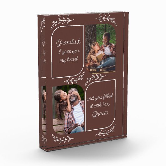 Große Schrift 2 Vertikales Foto Liebe Worte Person (Links)