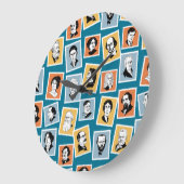 Große Schriftsteller, Dichter und Dramatiker auf B Große Wanduhr (Winkel)