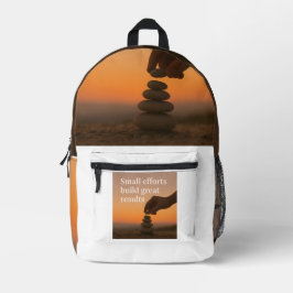 Größe Schritt für Schritt Bedruckter Rucksack