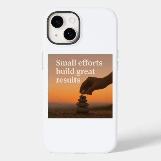 Größe Schritt für Schritt Case-Mate iPhone Hülle (Rückseite)