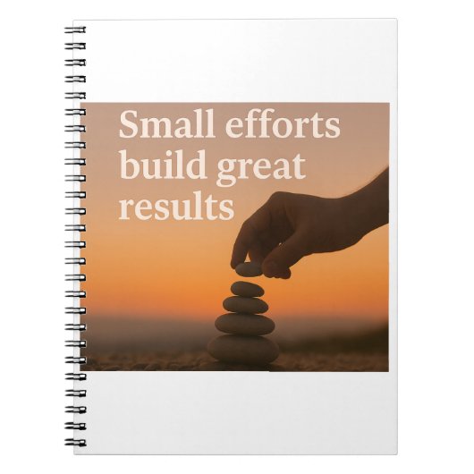 Größe Schritt für Schritt Notizblock (Vorderseite)