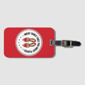 Große Schuhe bringen Ihnen tolle Plätze Niedliche  Gepäckanhänger (Vorderseite (Horizontal))