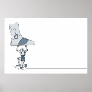 Große Schuhpresse Poster