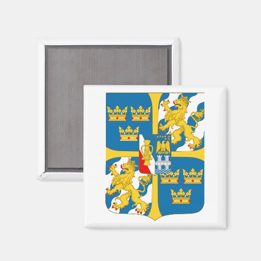 Große Schutzwaffe Schwedens Magnet (Vorderseite/Rückseite)