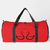 Große Schwan-Tasche Duffle Bag (Rückseite)