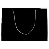 Große, schwarze Geschenktasche Große Geschenktüte (Rückseite)