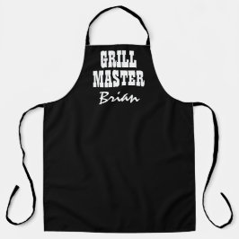 Große, schwarze Grillmeister Master GRILLEN Schürz Schürze