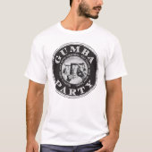 Große schwarze Gumba Logo-Front T-Shirt (Vorderseite)