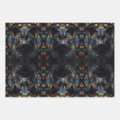 Große schwarze Katze Mosaikglas Geschenkpapier Set (Vorderseite 2)