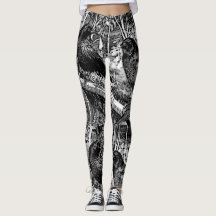 Große schwarze Krähen-Leggings