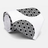 Große schwarze Kreise mit quadratischer Krawatte (Gerollt)