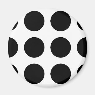 Große schwarze Punkte Magnet