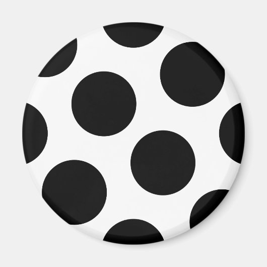 Große schwarze Punkte Magnet (Vorne)