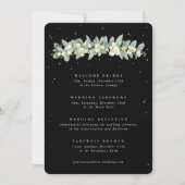 Große Schwarze Snowberry+Eukalyptus Hochzeitreise (Vorderseite)