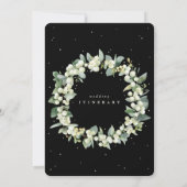 Große Schwarze Snowberry+Eukalyptus Hochzeitreise (Rückseite)