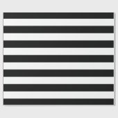 Große schwarze Streifen Geschenkpapier (Flach)