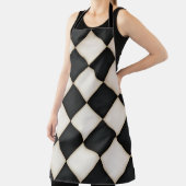 Große schwarze und antike weiße Diamanten Große Schürze (InSitu)