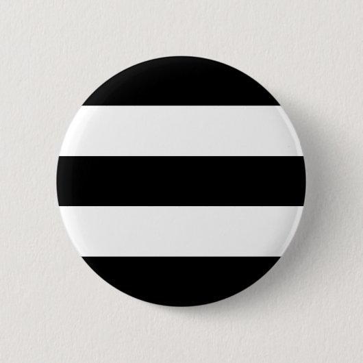 Große schwarze und weiße Streifen Button (Vorderseite)