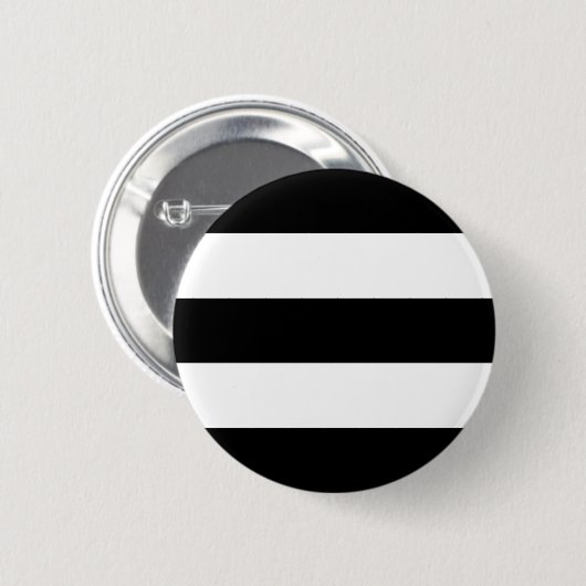 Große schwarze und weiße Streifen Button (Vorne & Hinten)
