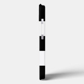 Große schwarze und weiße Streifen Case-Mate iPhone Hülle (Rückseite / Links)