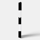 Große schwarze und weiße Streifen Case-Mate iPhone Hülle (Rückseite / Rechts)