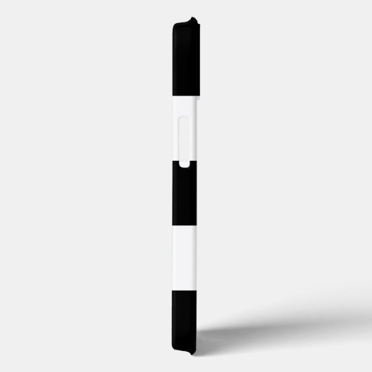 Große schwarze und weiße Streifen Case-Mate iPhone Hülle (Rückseite / Rechts)