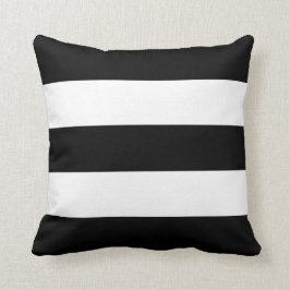 Große schwarze und weiße Streifen Kissen