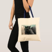 Große schwarzer Panther-kleine Taschen-Tasche Tragetasche (Vorderseite (Produkt))