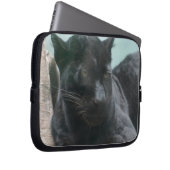 Große schwarzer Panther-Laptop-Hülse Laptopschutzhülle (Vorne Rechts)