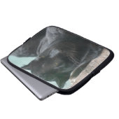 Große schwarzer Panther-Laptop-Hülse Laptopschutzhülle (Vorne Knopf)