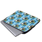 Große schwarzgedeckte Gull aus Rauma Finnland Laptopschutzhülle (Vorne Knopf)