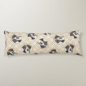 Grosse Schweizer Bergwelt Hundeschön Malerei Origi Seitenschläferkissen (Rückseite)