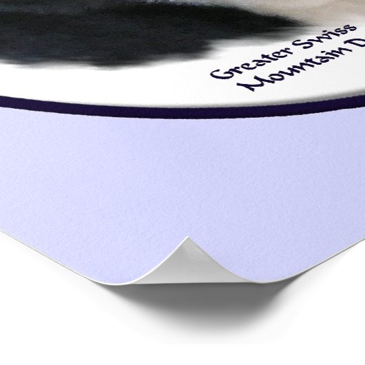 Grosse Schweizer Hundelandkunst Poster (Ecke)