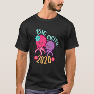 Große Schwester 2020 Meeres Tier Quallen Schwester T-Shirt