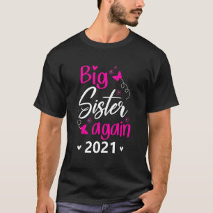 Große Schwester 2021 Pregnancy Reveal T-Shirt